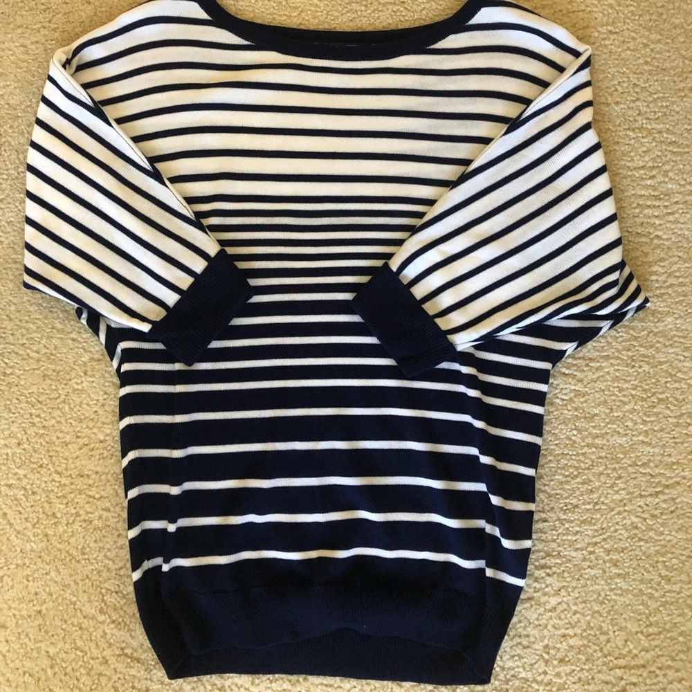 Navy striped sweater